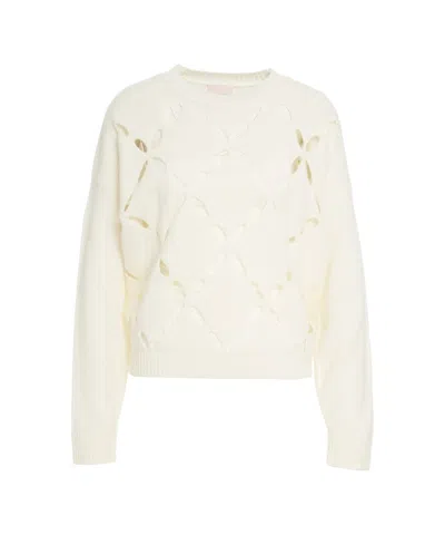 LIU •JO SWEATER WITH CUT-OUT DETAILS