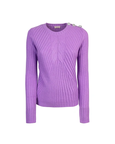 Liu •jo Sweater With Jewel Buttons In 63520