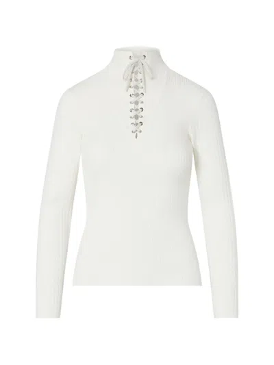 Liu •jo Sweater With Strings In White