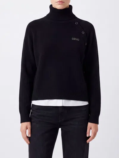 Liu •jo Liu Jo Sweater Woman Color Black