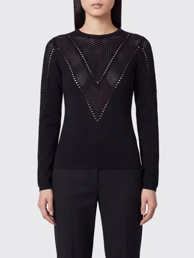 Liu •jo Liu Jo Sweater Woman Color Black In Blue