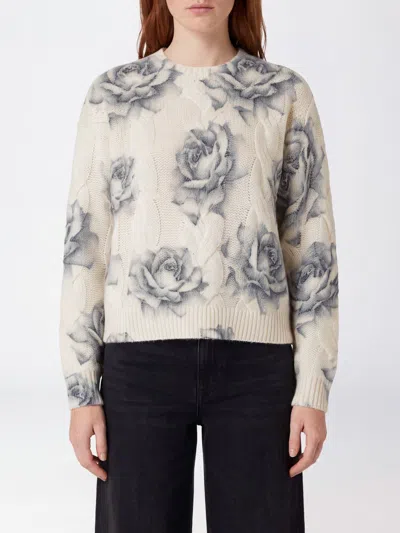 Liu •jo Liu Jo Sweater Woman Color White In Black