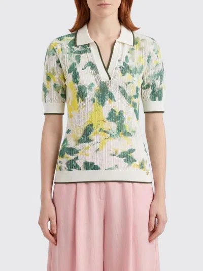 Liu •jo Sweater Liu Jo Woman Color Green In Animal Print