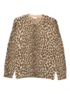 Liu •jo Leopard Print Crew-neck Sweater In Animal Print