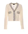 Liu •jo Liu Jo Sequins Cardigan In Beige