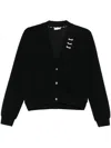 Liu •jo Crystal-embellished V-neck Sweatshirt In Black
