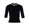 Liu •jo Liu Jo Embellished Crop Top In Black
