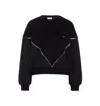 Liu •jo Lurex-embellishment Sweatshirt In Black