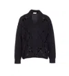Liu •jo Cut-out V-neck Sweater In Black