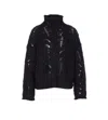 Liu •jo Turtleneck With Jewel Stones In Black