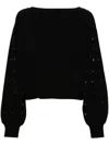 LIU •JO LIU JO SWEATERS BLACK