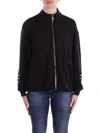 Liu •jo Liu Jo Black Sweatshirt With Zip Fastening In Nero Neri E Grigi