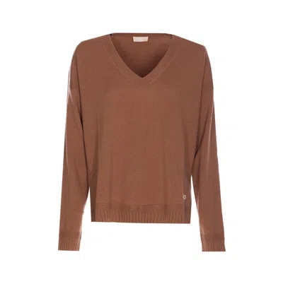 Liu •jo Liu Jo Sweaters In Brown