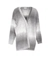 Liu •jo Sequin Long-sleeves Cardigan In Gray