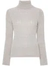 Liu •jo Cable-knit Jumper In Grey