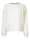 Liu •jo Pearl-embellished Sweatshirt In Multi