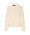 Liu •jo Liu Jo White Zip-up Sweatshirt With Pockets In White
