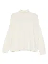 Liu •jo High-neck Sweater In White