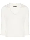 Liu •jo Bead-embellished Sweater In White