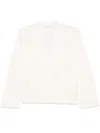 Liu •jo Wool Cardigan In White