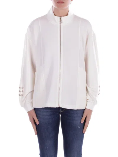 Liu •jo Liu Jo Sweaters In White Milk Bianco