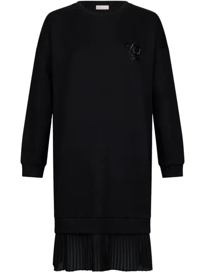 Liu •jo Sweatshirt Dress In Black