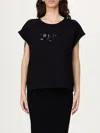 Liu •jo T-shirt Liu Jo Woman Color Black In ブラック