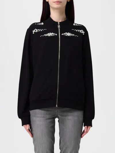 LIU •JO SWEATSHIRT LIU JO WOMAN COLOR BLACK,H54793002