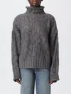 Liu •jo Sweatshirt Liu Jo Woman Color Grey In Gold