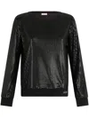 LIU •JO SEQUIN-EMBELLISHED SWEATSHIRT