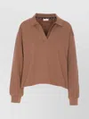 Liu •jo Sweatshirt With Side Coulisse And V-neck