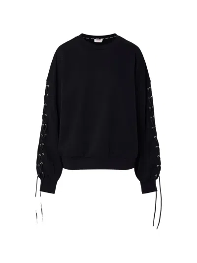 Liu •jo Swetshirt With Laces In Black
