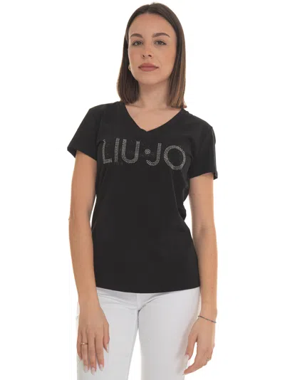 Liu •jo T-shirt In Black