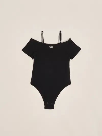Liu •jo Kids' T-shirt Body T-shirt In Black