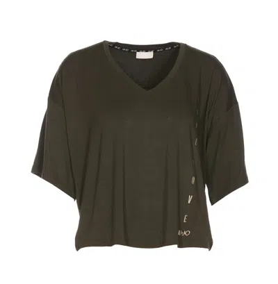 Liu •jo T-shirt In Green