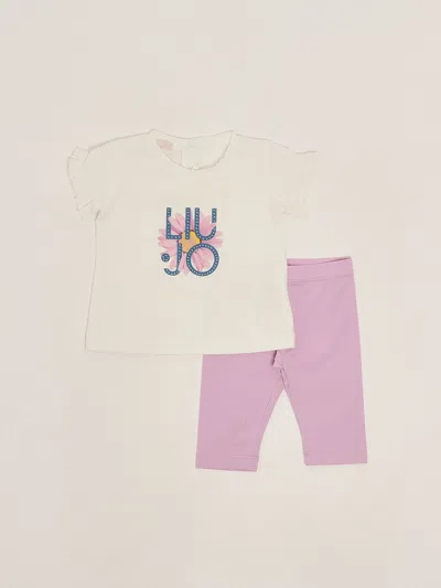 Liu •jo Babies' T-shirt+leggings Suit In White