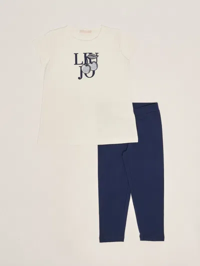 Liu •jo Kids' T-shirt+leggings Suit In White