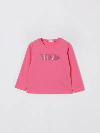 Liu •jo T-shirt Liu Jo Kids Color Cyclamen In Pink