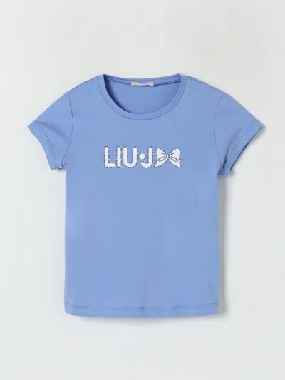Liu •jo T-shirt Liu Jo Kids Color Gnawed Blue
