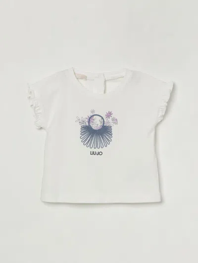 Liu •jo Babies' T-shirt Liu Jo In Cotone Stretch Con Stampa Floreale