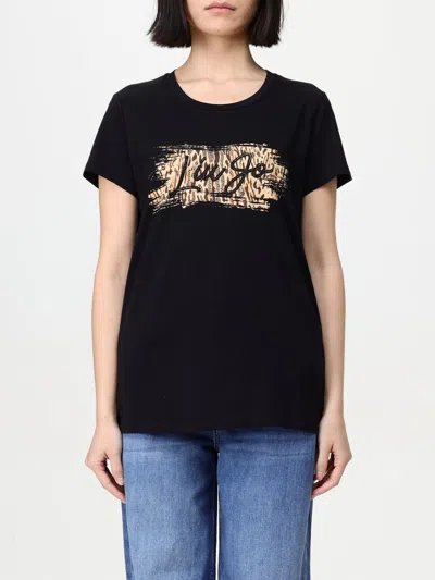 LIU •JO T-SHIRT LIU JO WOMAN COLOR BLACK,G55893002