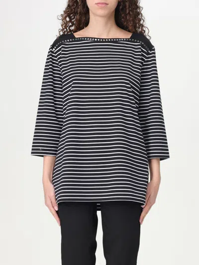 LIU •JO T-SHIRT LIU JO WOMAN COLOR BLACK,G61400002