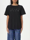 Liu •jo Liu Jo Logo Embellished Crewneck T In Black