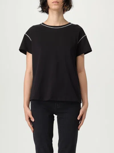 LIU •JO T-SHIRT LIU JO WOMAN COLOR BLACK,G55189002
