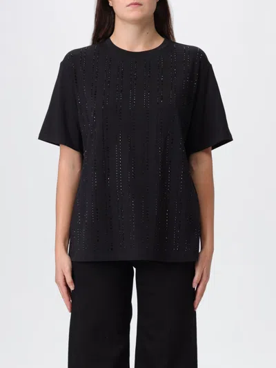 LIU •JO T-SHIRT LIU JO WOMAN COLOR BLACK,H29938002