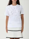Liu •jo T-shirt With Pearls And Rhinestones In White