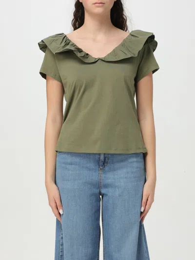 Liu •jo T-shirt Liu Jo Woman Color Cream In Green