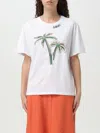 Liu •jo Liu Jo Graphic Embroidered Embellished T In Weiss 1