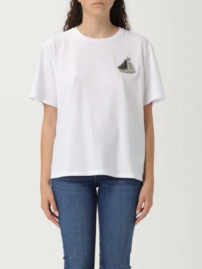 LIU •JO T-SHIRT LIU JO WOMAN COLOR WHITE,G55081001