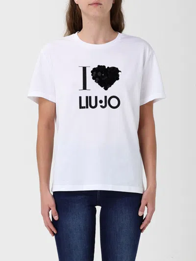 LIU •JO T-SHIRT LIU JO WOMAN COLOR WHITE,H56676001